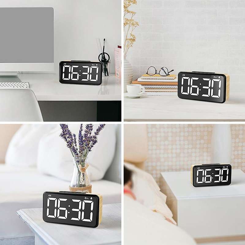 Digital Alarm Clock, Digital Clock with 6-inch Led Display(eu Plug)