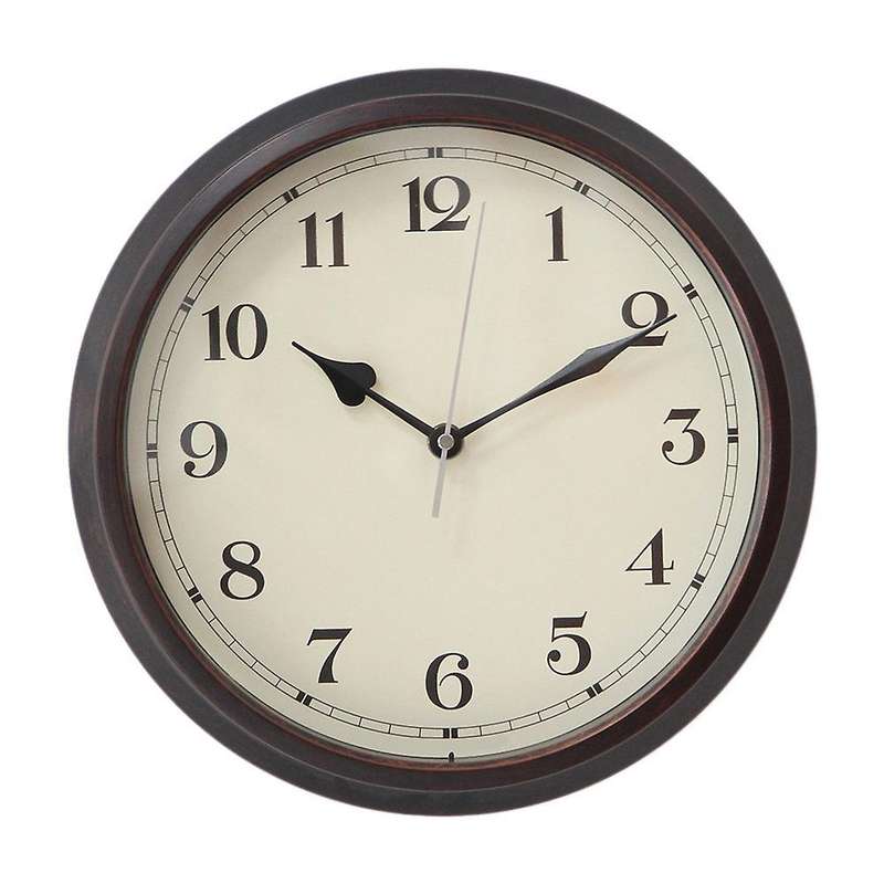 11 Inch Retro Wall Clock Round Easy to Read Home Office School Clock