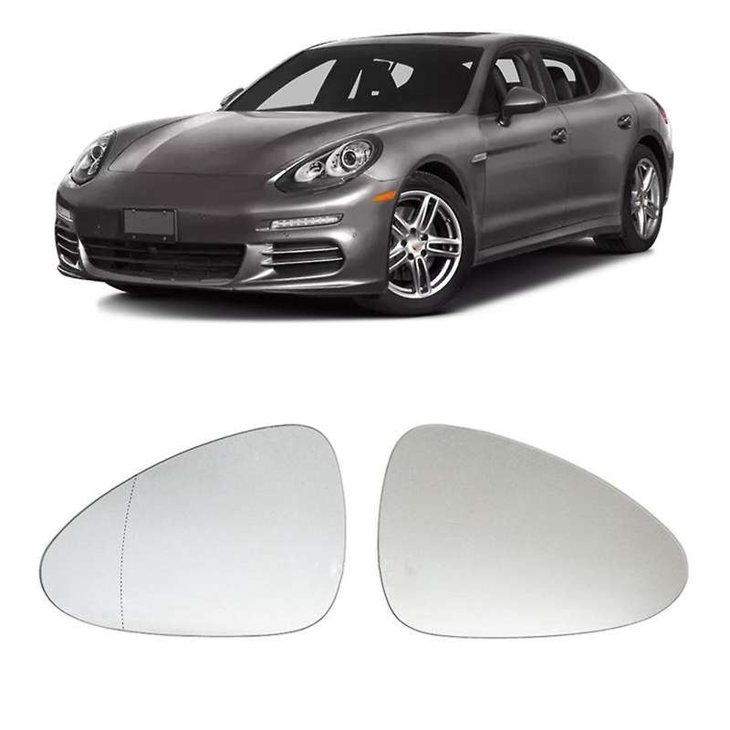 Right Door Wing Side Mirror Glass Heated for -porsche