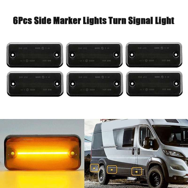 6pcs Car Led Side Marker Light Turn Signal Light for Iveco Fiat