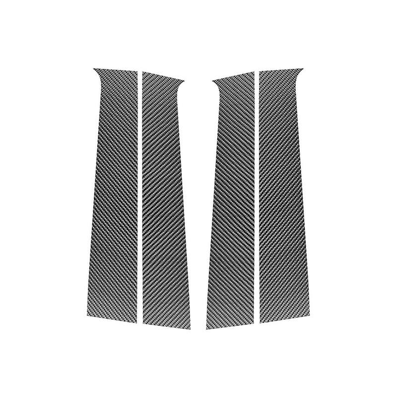 Carbon Fiber B Pillar Decorative Stickers Protection Trim for Honda