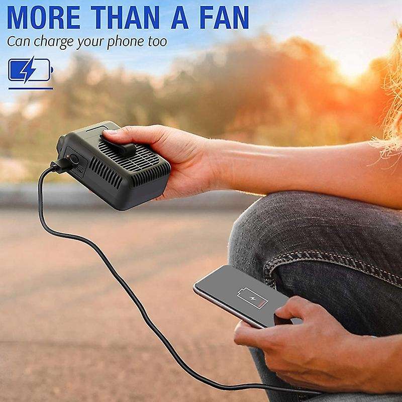 Rechargeable Waist Clip On Fan,portable Belt Fan, for Outdoor