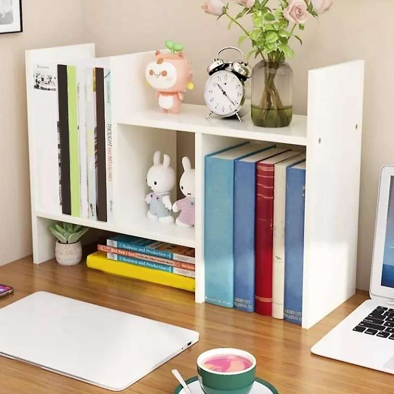 Multipurpose Table Rack Tabletop Rack Adjustable Wood Display Shelf