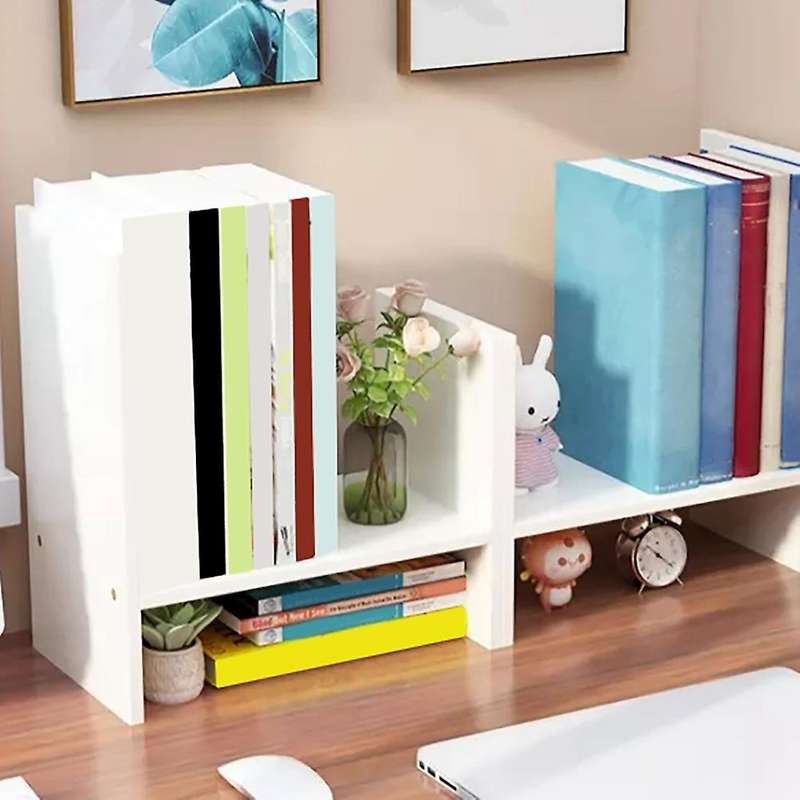 Multipurpose Table Rack Tabletop Rack Adjustable Wood Display Shelf