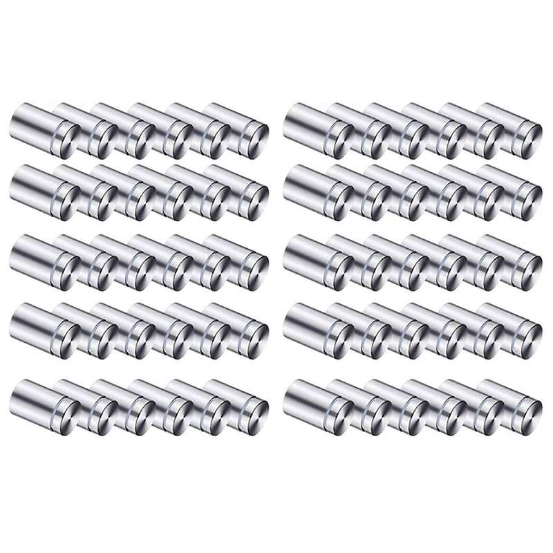 60pcs Sign Standoff Screws Advertising Screws Stainless Steel Wall
