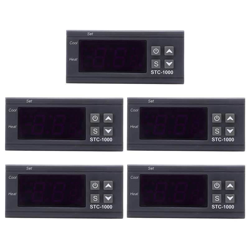 5x Stc-1000 Temperature Controller Thermostat Regulator+sensor Probe