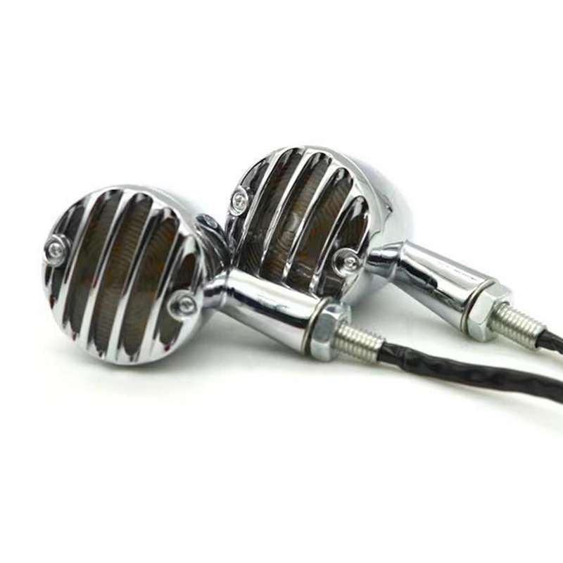 Retro Retrofit Led Fence Turn Signal Turning Light for Harley,plating