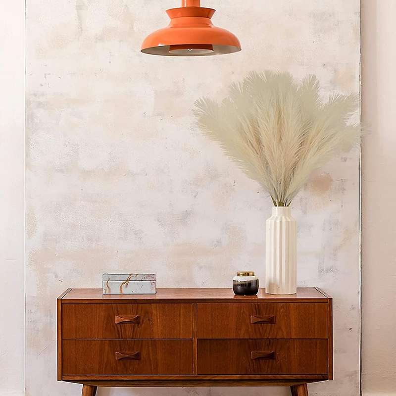 Dried Pampas Grass Artificial Pompous Grass Branches Vase Filler D