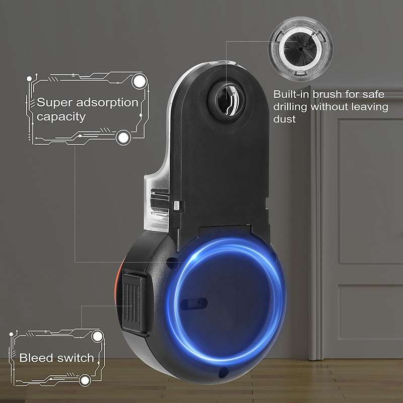 2 In 1 Wall Electric Drilling Dust Collector with 2 Horizontal Bubble