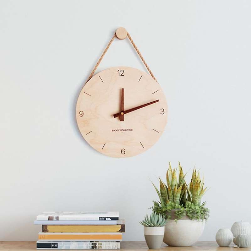 Wall Clock Wooden Home Clock Decoration,wall Decor for Living Room