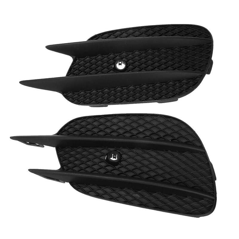 2x Front Bumper Fog Light Grill Cover for Mercedes Benz E Class 16-20