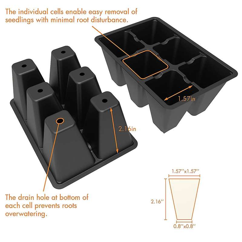 10-set Seed Starting Trays Garden Propagator Set,with 120-cell