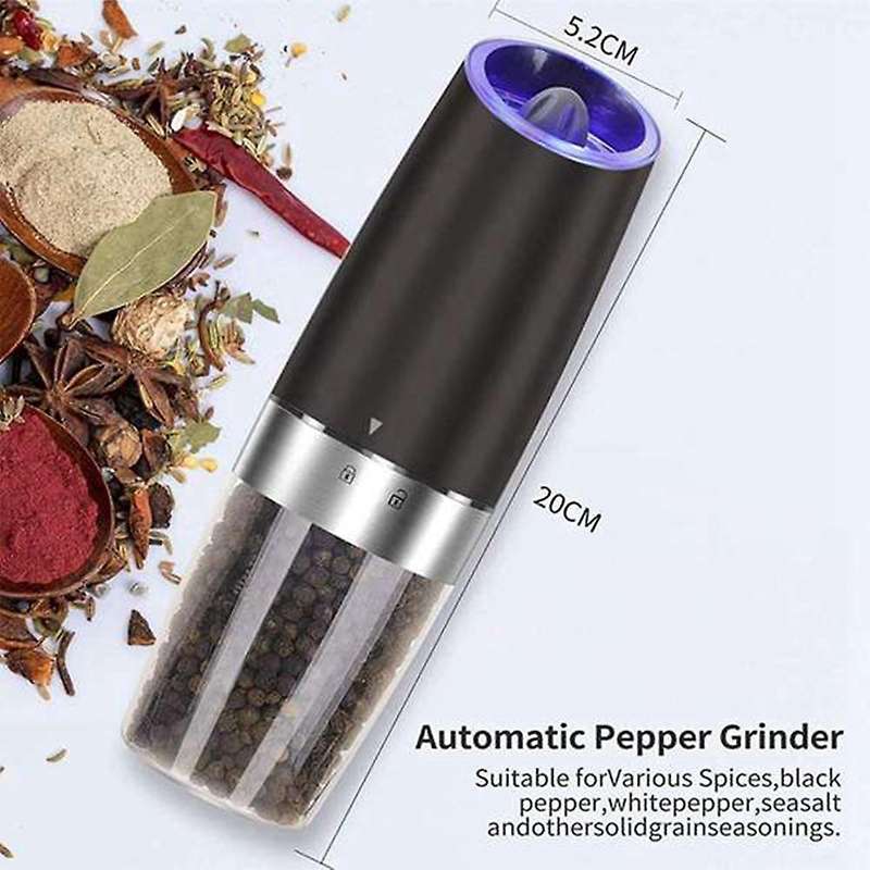 Electric Gravity Pepper Grinder Salt and Pepper Mill Grinder