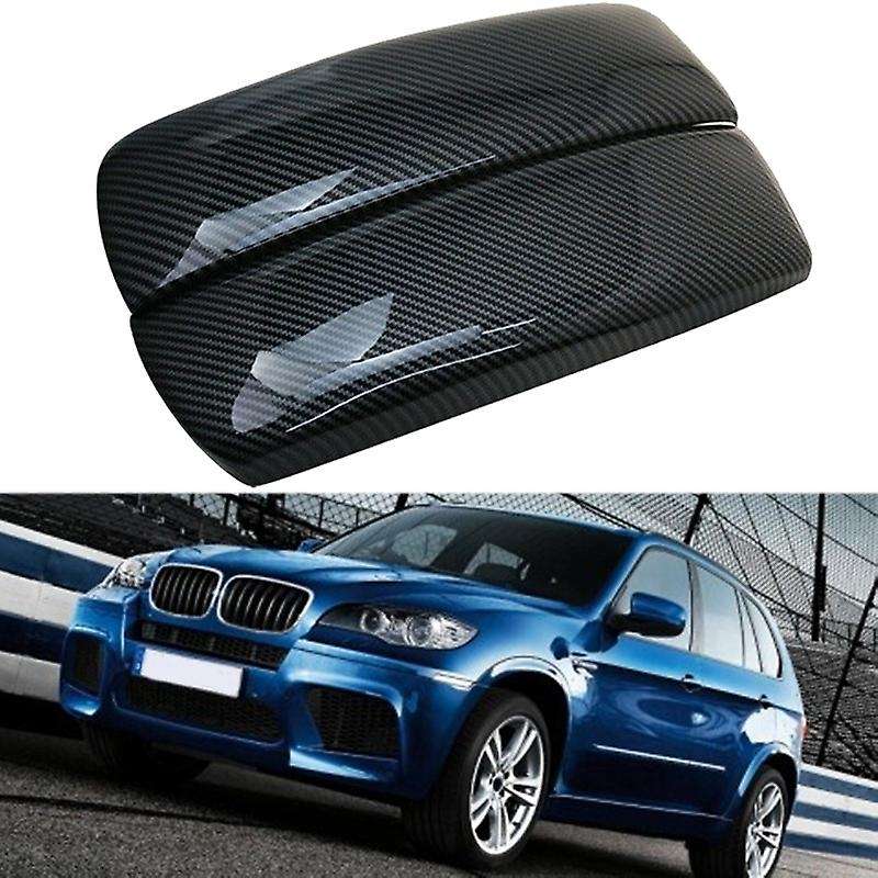 Carbon Fiber Car Storage Box Panel Cover for -bmw X5 X6 E70 E71