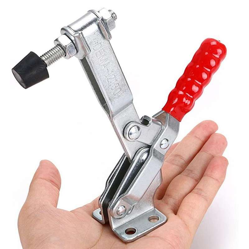 2pcs Gh-12130 Quick Release Toggle Clamp Vertical Rubber Pressure Tip