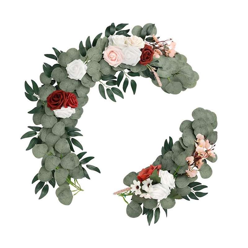 2pcs Artificial Wedding Arch Flower Background Arrangement