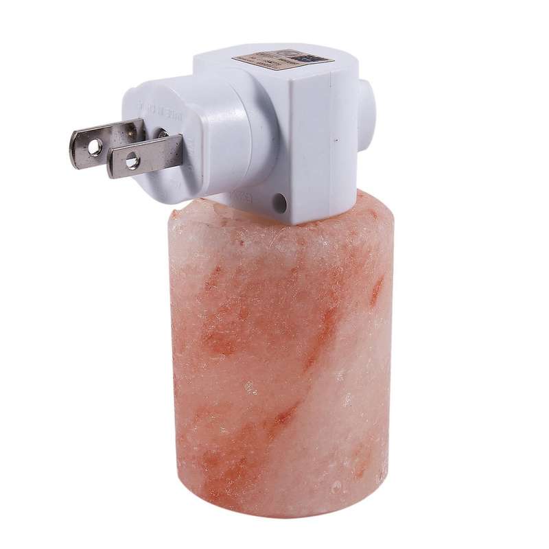 Natural Crystal Himalayan Salt Lamp Night Light (cylinder-shaped)