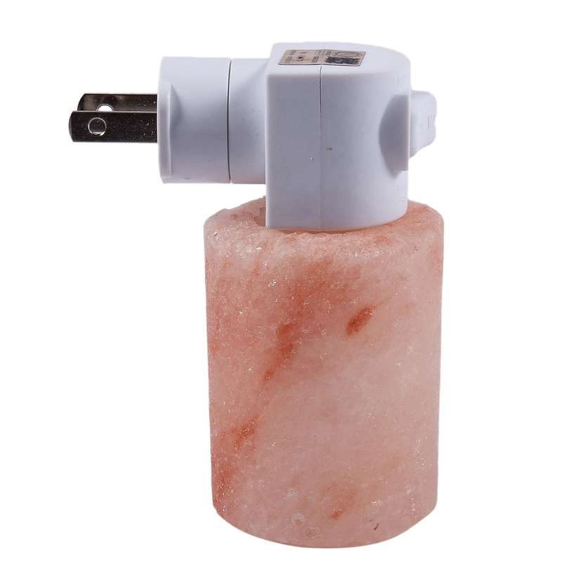 Natural Crystal Himalayan Salt Lamp Night Light (cylinder-shaped)