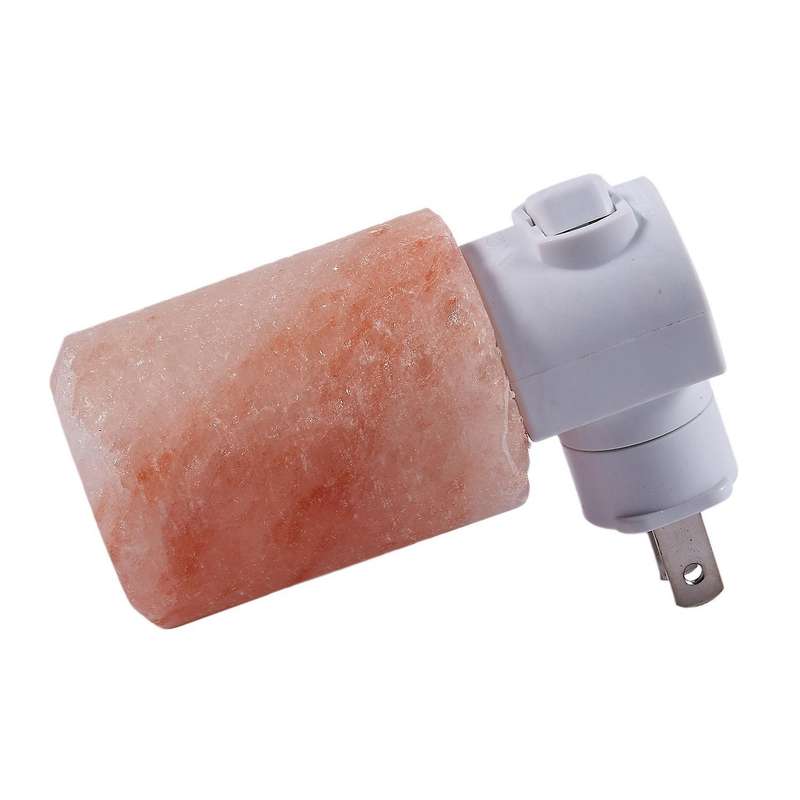 Natural Crystal Himalayan Salt Lamp Night Light (cylinder-shaped)