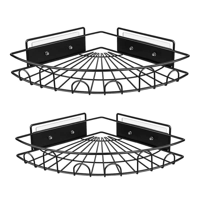 Caddy Corner Shelf Bathroom Shower Rack for Toilet Dorm and Kitchen