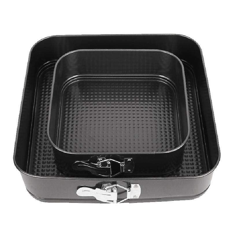 3pcs Square Shape Cake Tins Mold Non Stick Baking Bake Trays Pan
