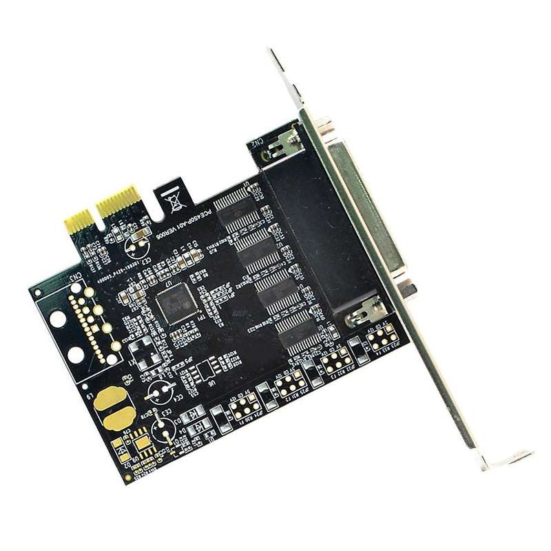 Pcie to 4 Serial Port Rs232 9-pin Expansion Card Ax99100 with Cable