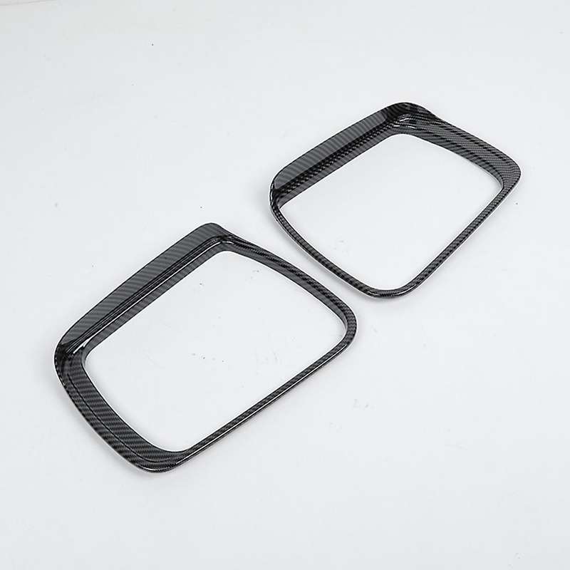 Car Rearview Mirror Rain Eyebrow for Dodge Ram 2018-2022,carbon Fiber