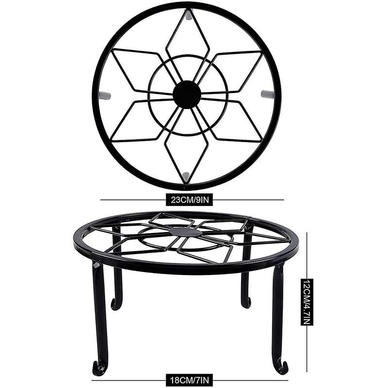 4 Pack Metal Plant Stands for Flower Pot, Heavy Duty Potted Holder