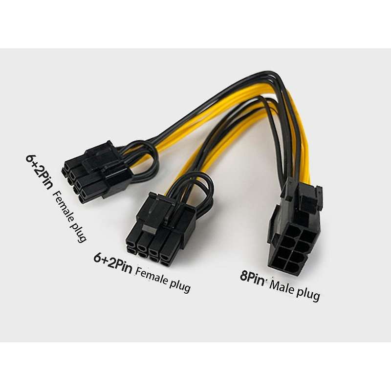 10 Pcs 8 Pin Pci-e to 8 Pin (6+2) (female to Male) for Graphics Card