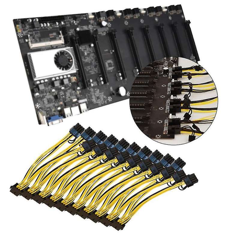 10 Pcs 8 Pin Pci-e to 8 Pin (6+2) (female to Male) for Graphics Card