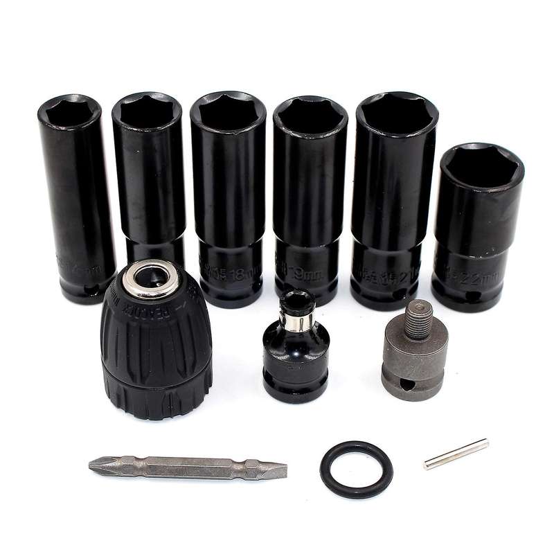 12 In 1 Screwdriver Hex Socket Head Set for Impact Wrench Drill