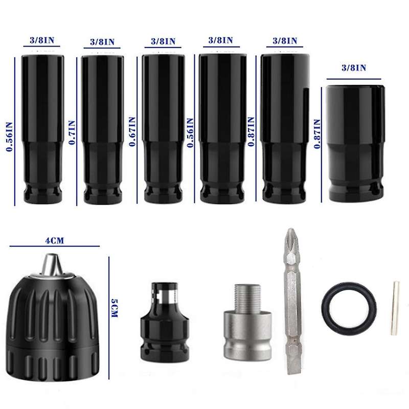 12 In 1 Screwdriver Hex Socket Head Set for Impact Wrench Drill