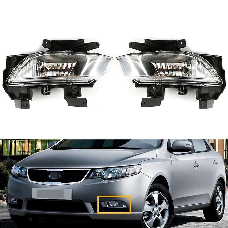 Car Front Fog Lights Assembly with Bulb for Kia Forte 2009-2013 Right