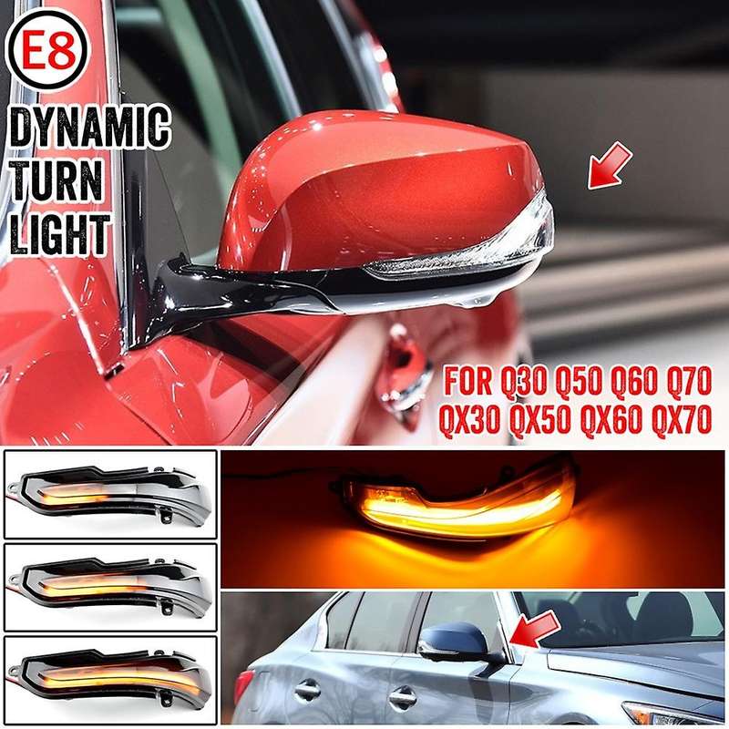 Dynamic Turn Signal Led Side Mirror Indicator for Infiniti Q30 Q50