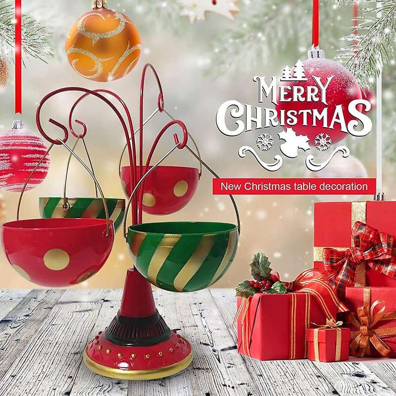 Christmas Snack Bowl Rack Candy Bowl Rack Resin Cupcake Rack A