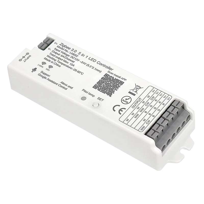 Lm052 Zigbee 3.0 Led Strip Controller Dc12-24v Rgb Cct Rgbw