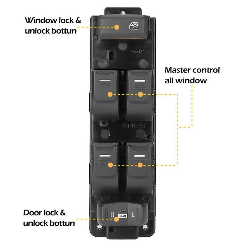 Front Left Side Master Power Electric Controller Window Switch
