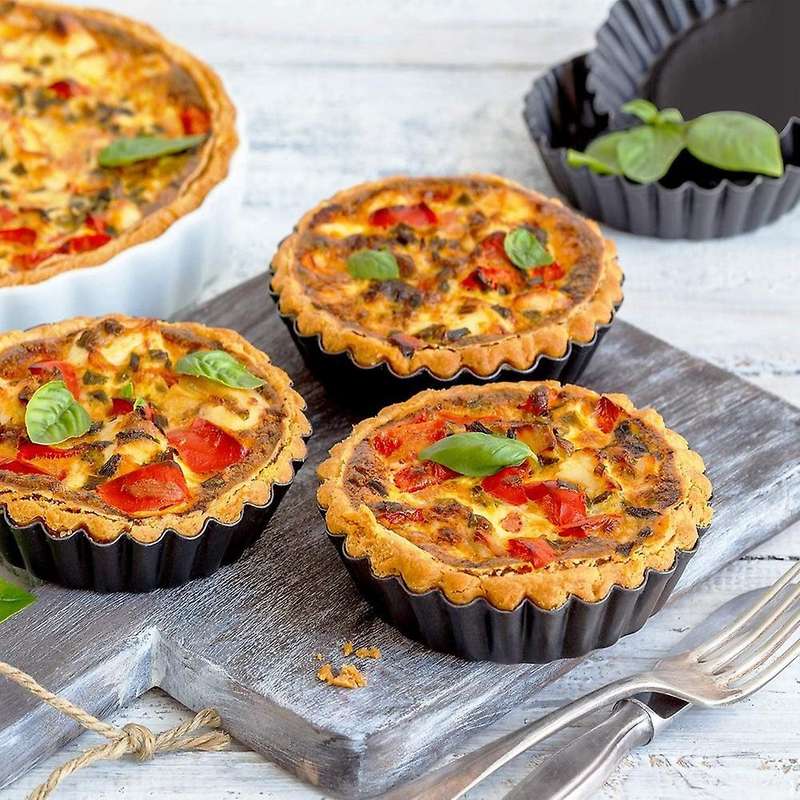 Baking Mold Pans with Bottom,with 2x9-inch and 6x4-inch Tart Pan
