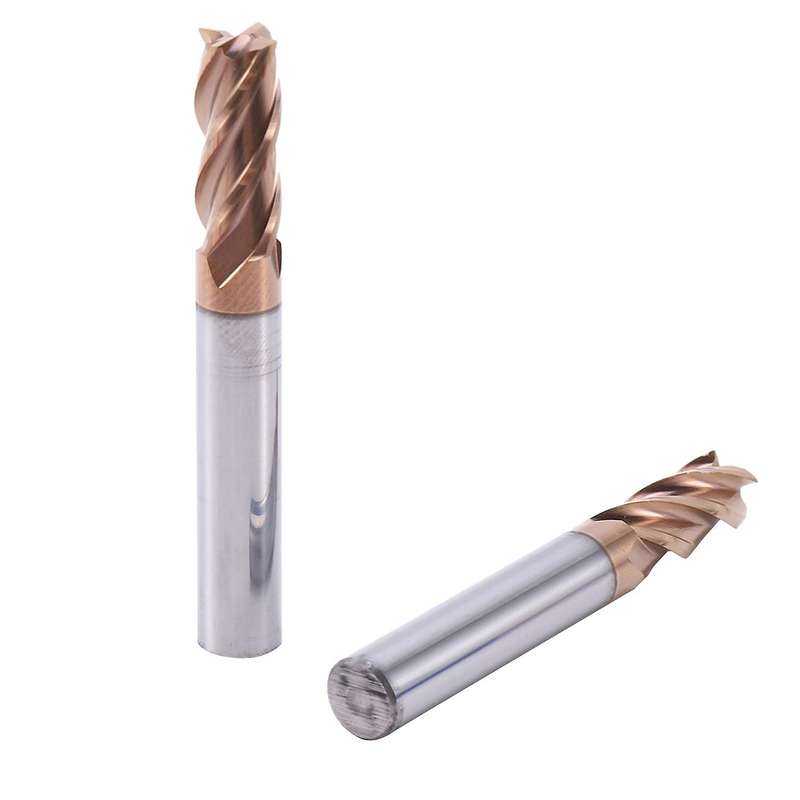 5pcs Hrc55 8mm Solid Carbide Endmills Milling Profiling Face Mill
