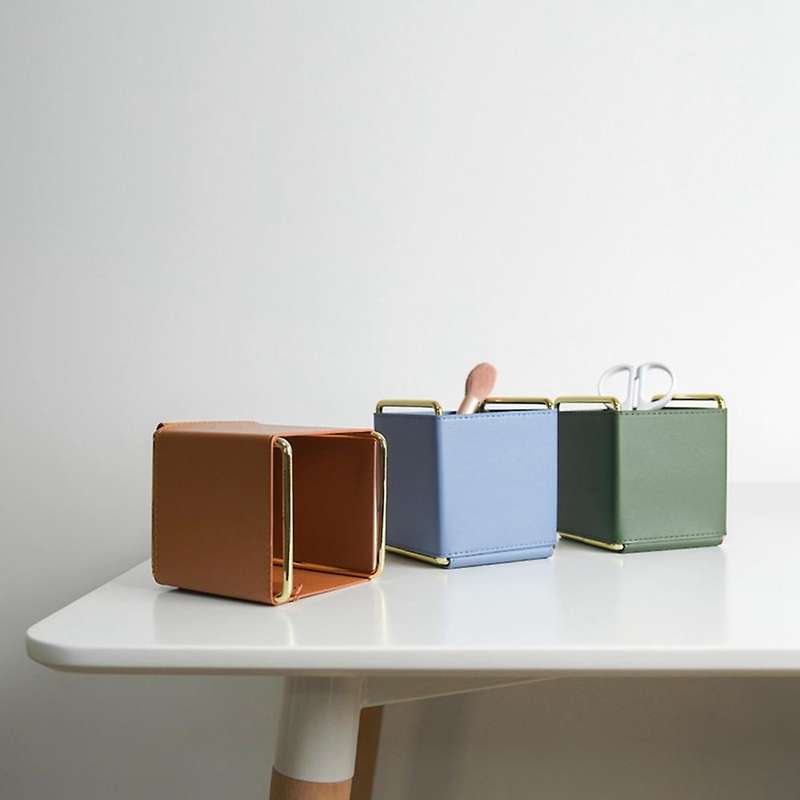Pu Leather Simple Cosmetic Storage Box Ladies Dressing Ornaments A