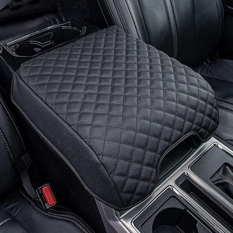 Center Console Cover for 2015-2020 Ford F150, Pu Armrest Cover