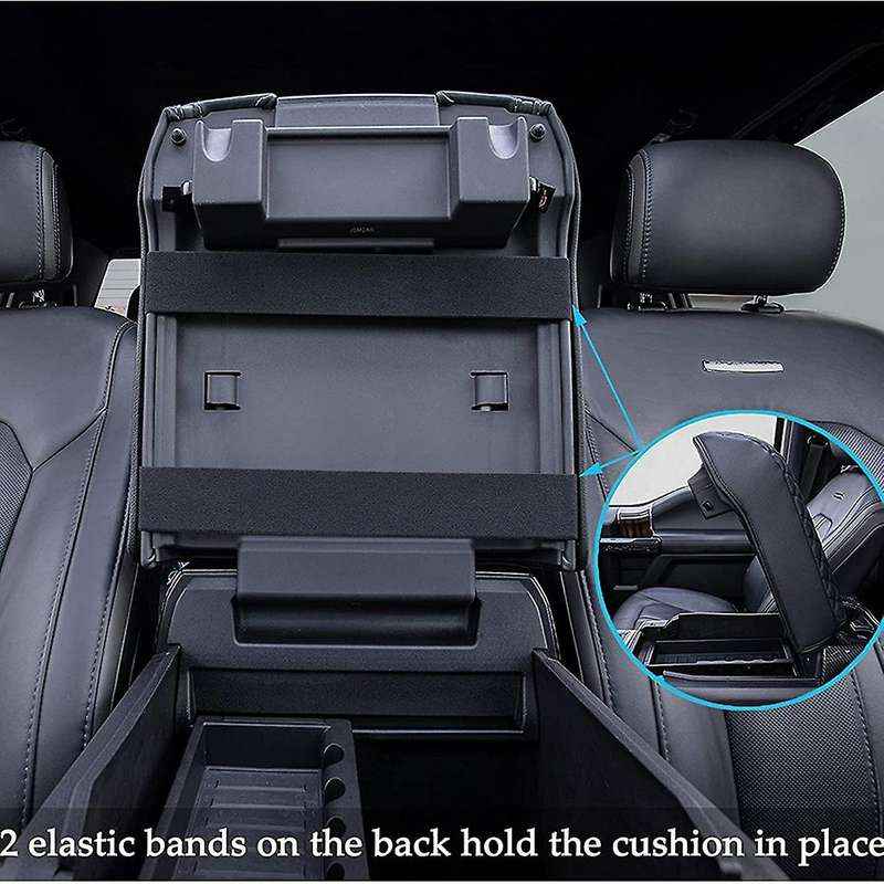 Center Console Cover for 2015-2020 Ford F150, Pu Armrest Cover