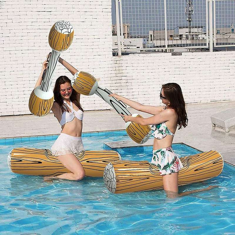 2 Set Of Swimming Pool Floating Games Inflatable Water Sports