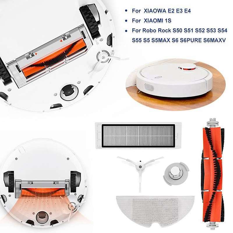 28pcs Side Brush Roll Brush Mop Hepa Filter for Xiaomi 1s Robot S50