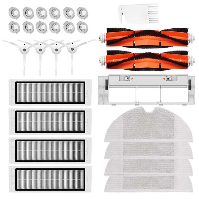 28pcs Side Brush Roll Brush Mop Hepa Filter for Xiaomi 1s Robot S50