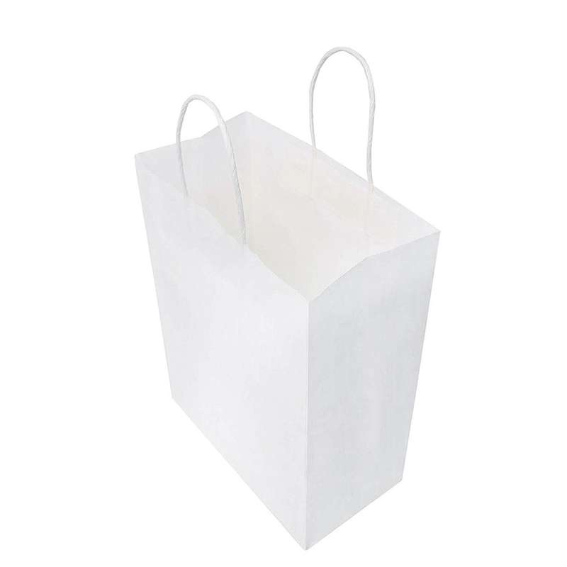 Kraft Paper Bags 50pcs 5.9x3.14x8.2 Inches Small Paper Gift Bags