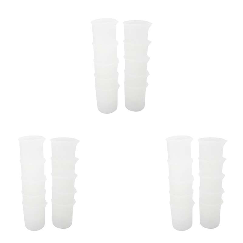30pcs Silicone Measuring Cups 100 Ml Non Stick Mixing Cups Diy Craft