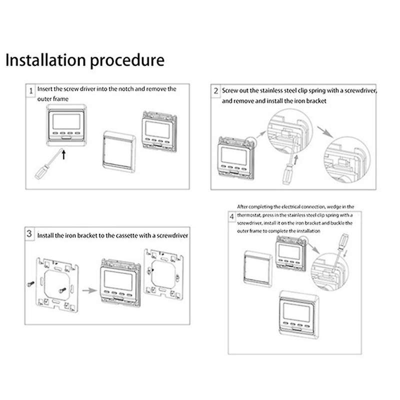 Thermostat M6.716 220v Lcd Programmable, 16a Wifi Electric Heating