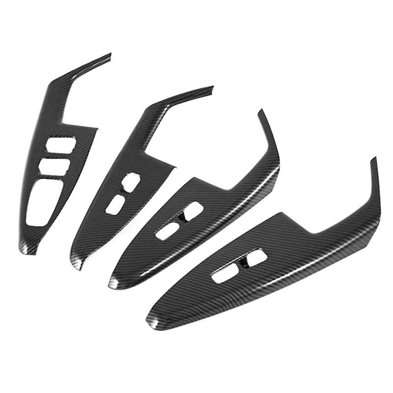 Carbon Fiber Car Window Glass Switch Cover Decoration for Kia K7