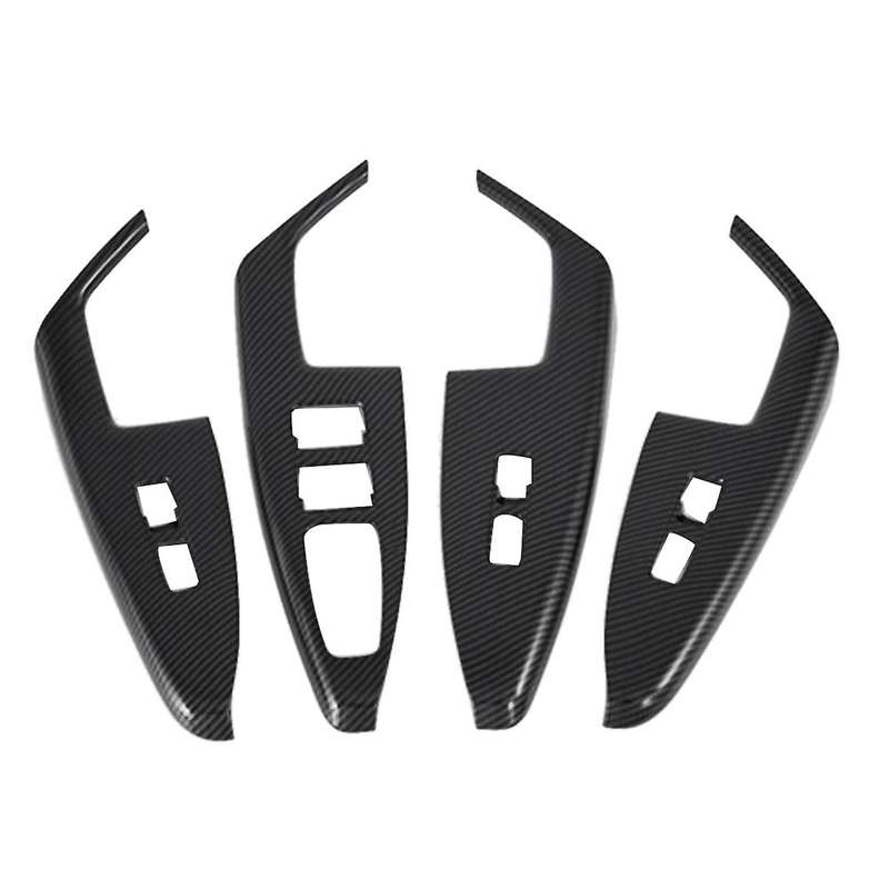Carbon Fiber Car Window Glass Switch Cover Decoration for Kia K7